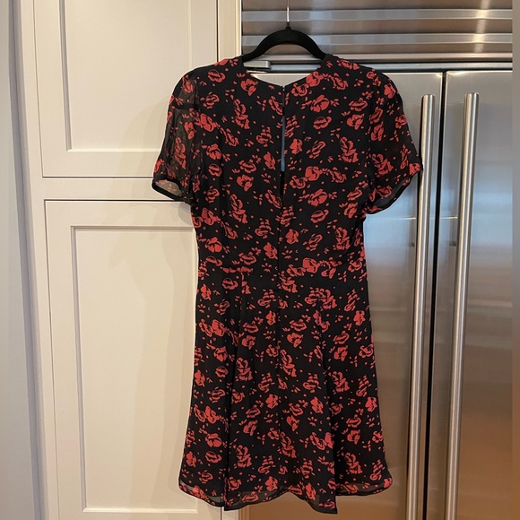 All Saints Floral and Black Dress Size 6 - Picture 8 of 8